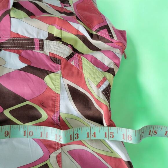 Vintage Emilio Pucci Mid Century Phicodelic Print Dress Size 6 Cotton Jersey - Picture 11 of 16